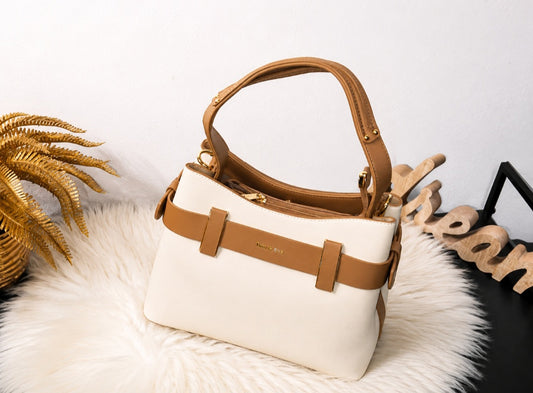 Sac à main Tom & Eva  – Beige & Camel