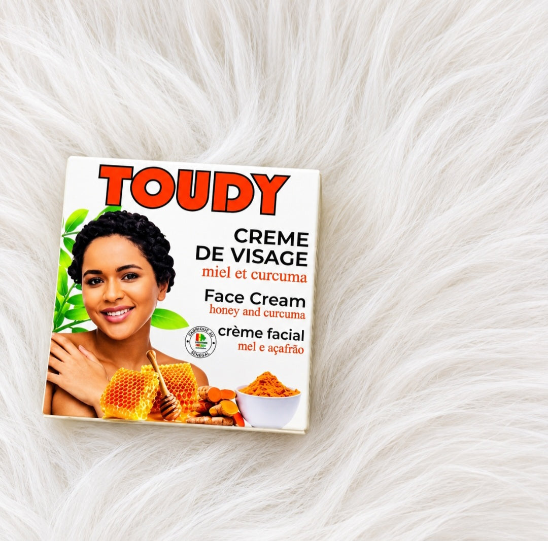 Crème de visage TOUDY au miel et curcuma