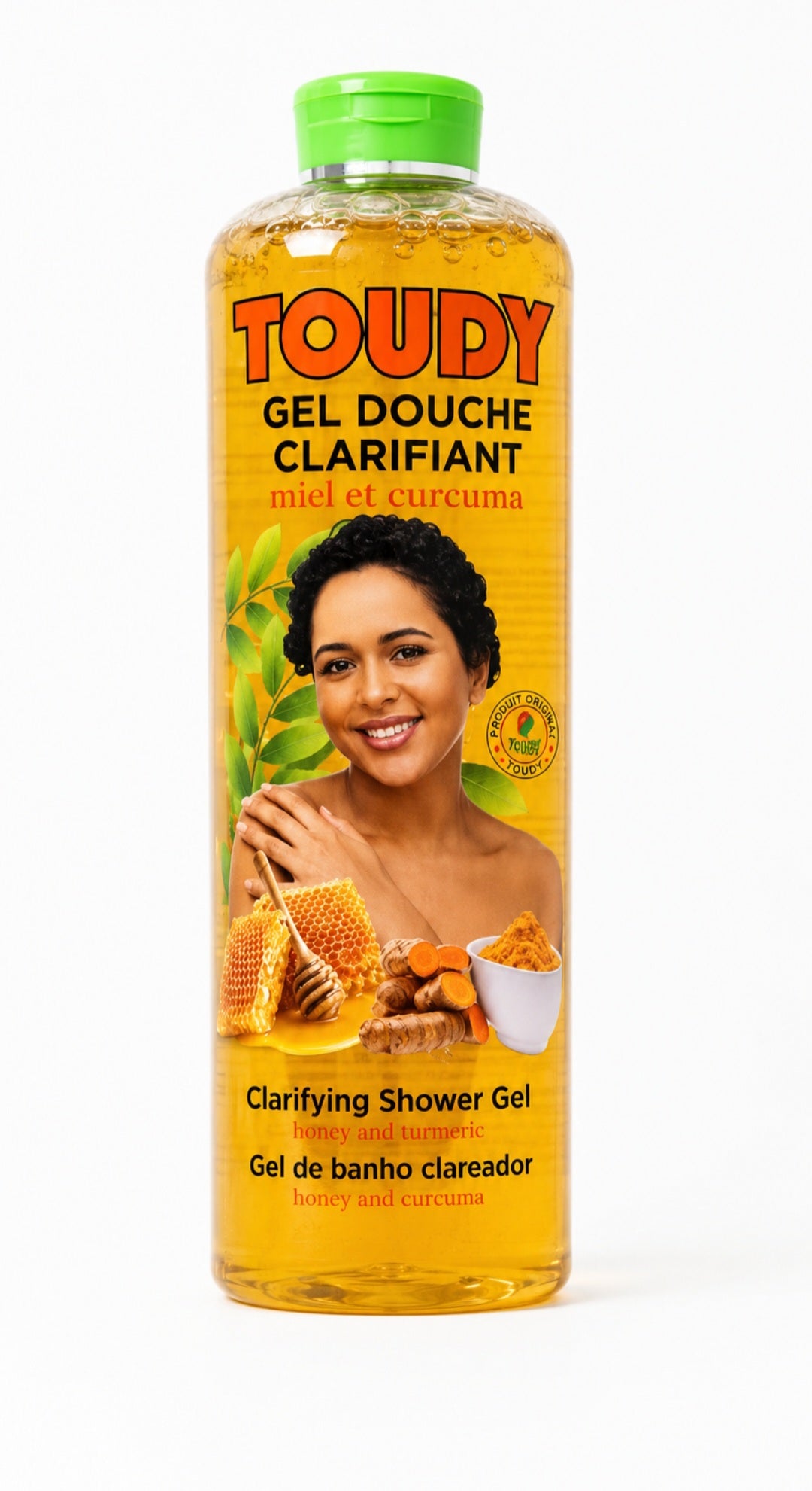 Gel Douche Clarifiant TOUDY - Miel & Curcuma