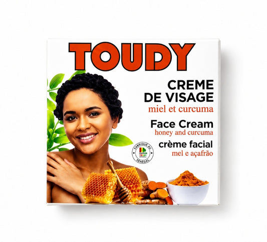 Crème de visage TOUDY au miel et curcuma